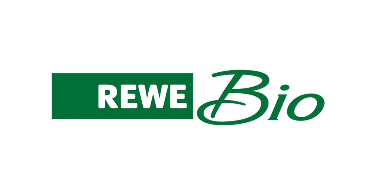 Das grün-weiße REWE Bio Logo.