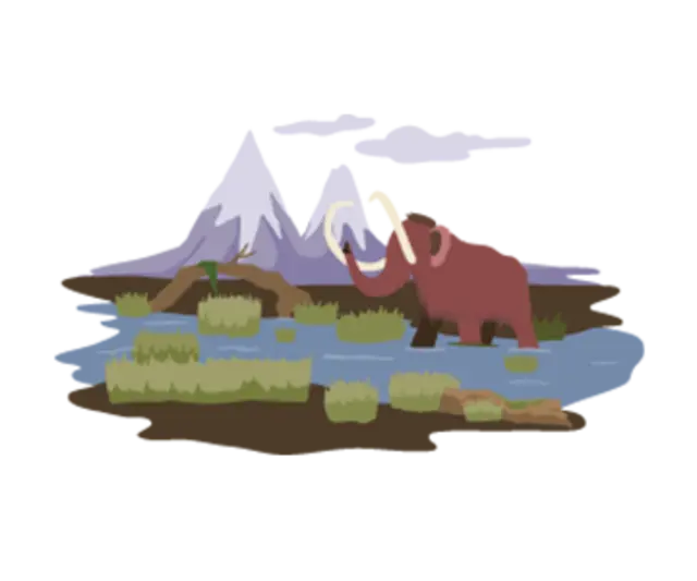Illustration der Steinzeit
