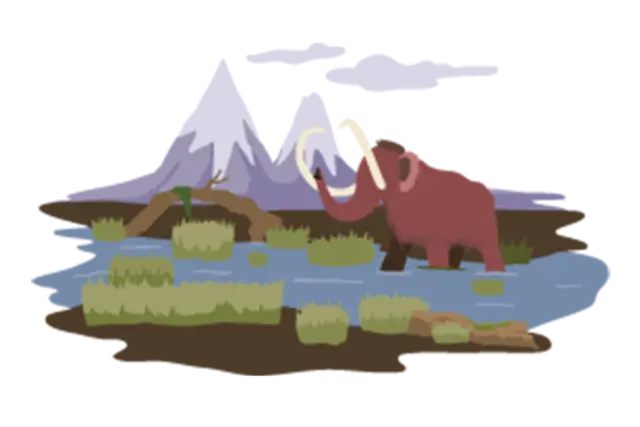Illustration der Steinzeit