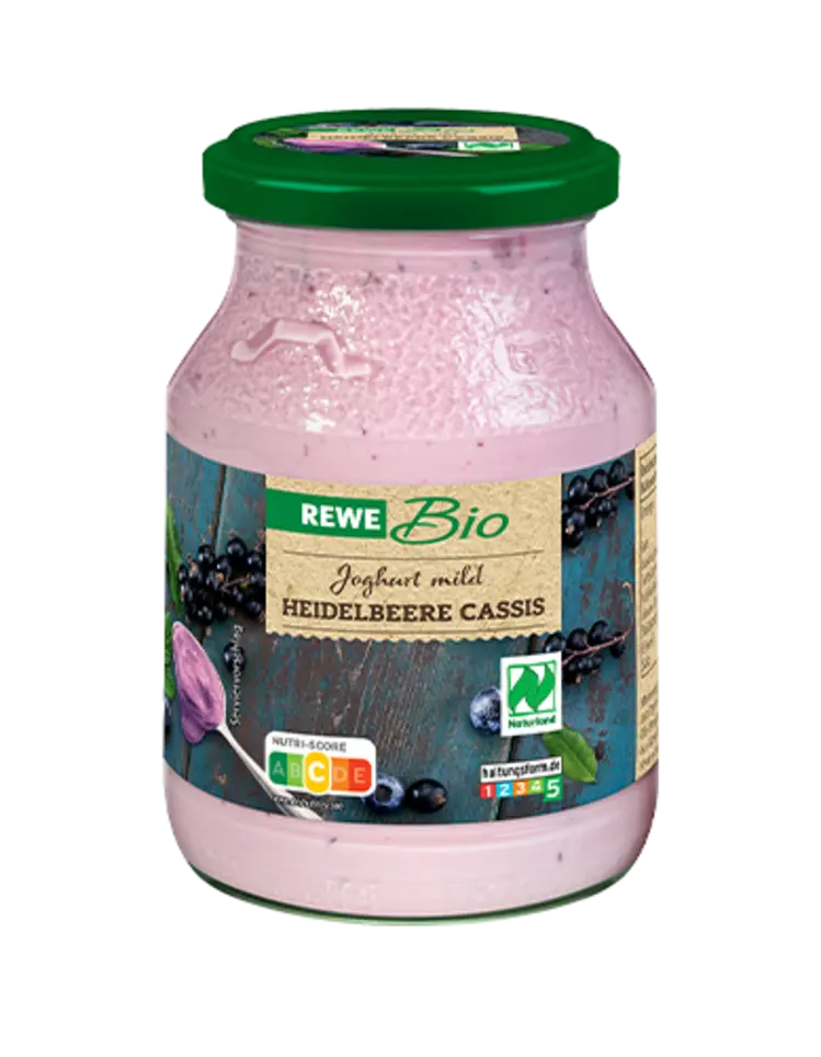 REWE Bio Heidelbeere Cassis Joghurt