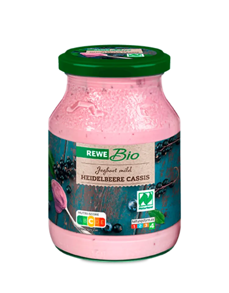 REWE Bio Joghurt mild Heidelbeere Cassis
