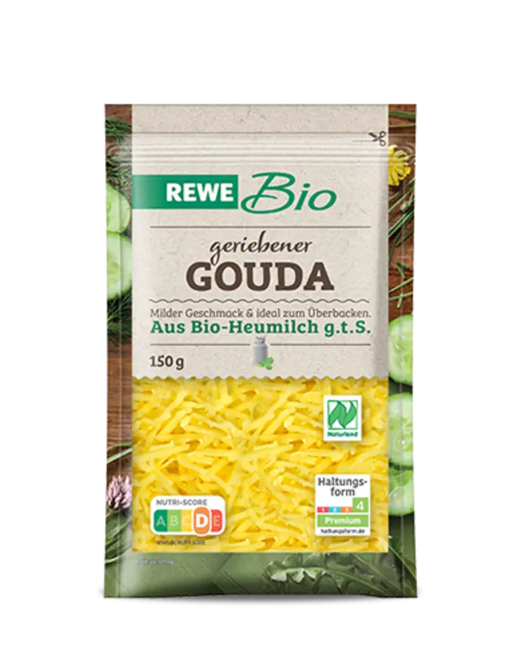 REWE Bio geriebener Gouda