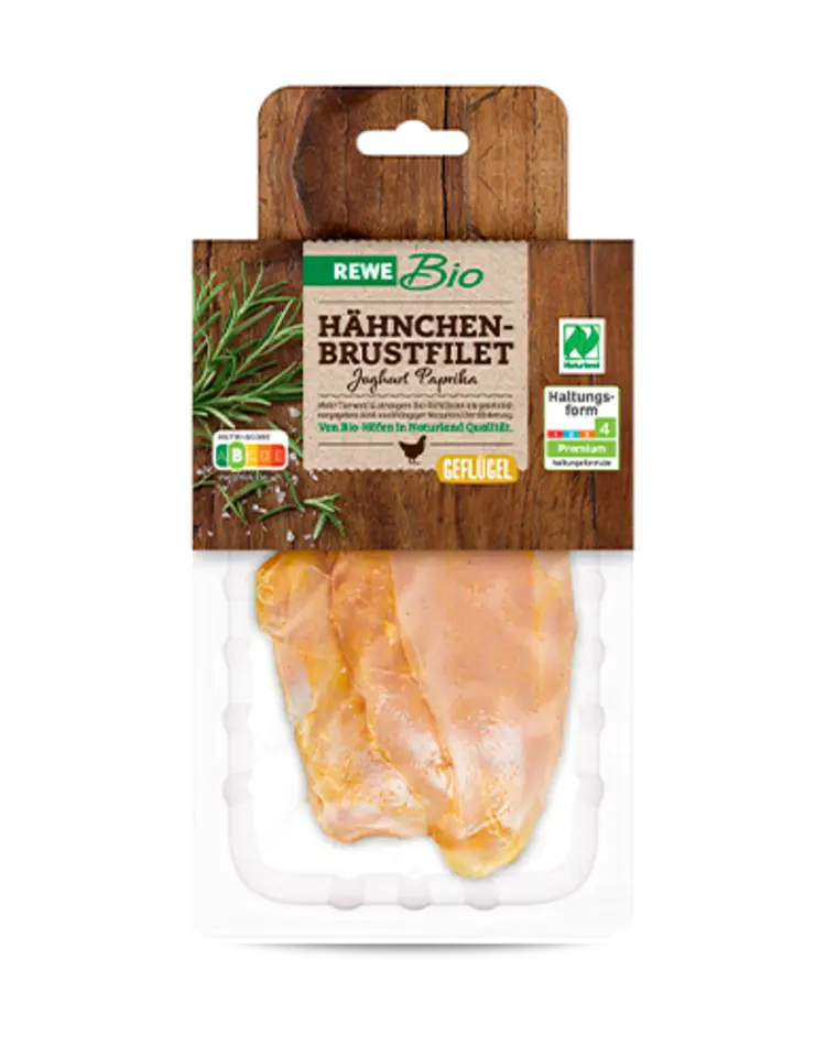 REWE Bio Hähnchen-Brustfilet Joghurt Paprika