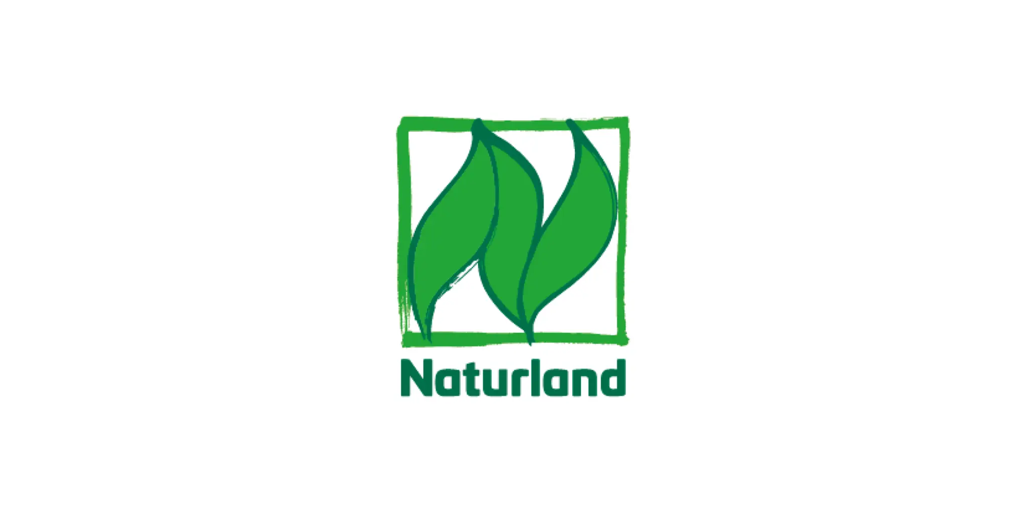 Das grüne Naturland Zeichen. 