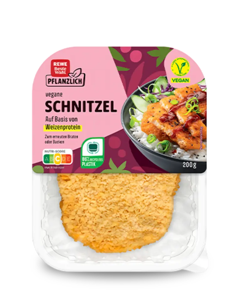REWE Beste Wahl Pflanzlich vegane Schnitzel