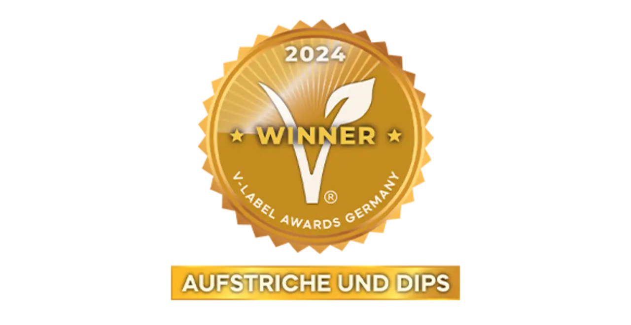 Die Auszeichnung „V-Label Deutschland“.