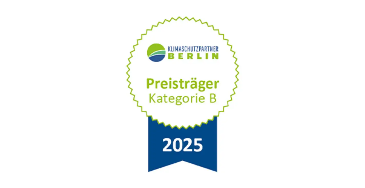 Das Logo des Klimaschutzpartner Berlins.