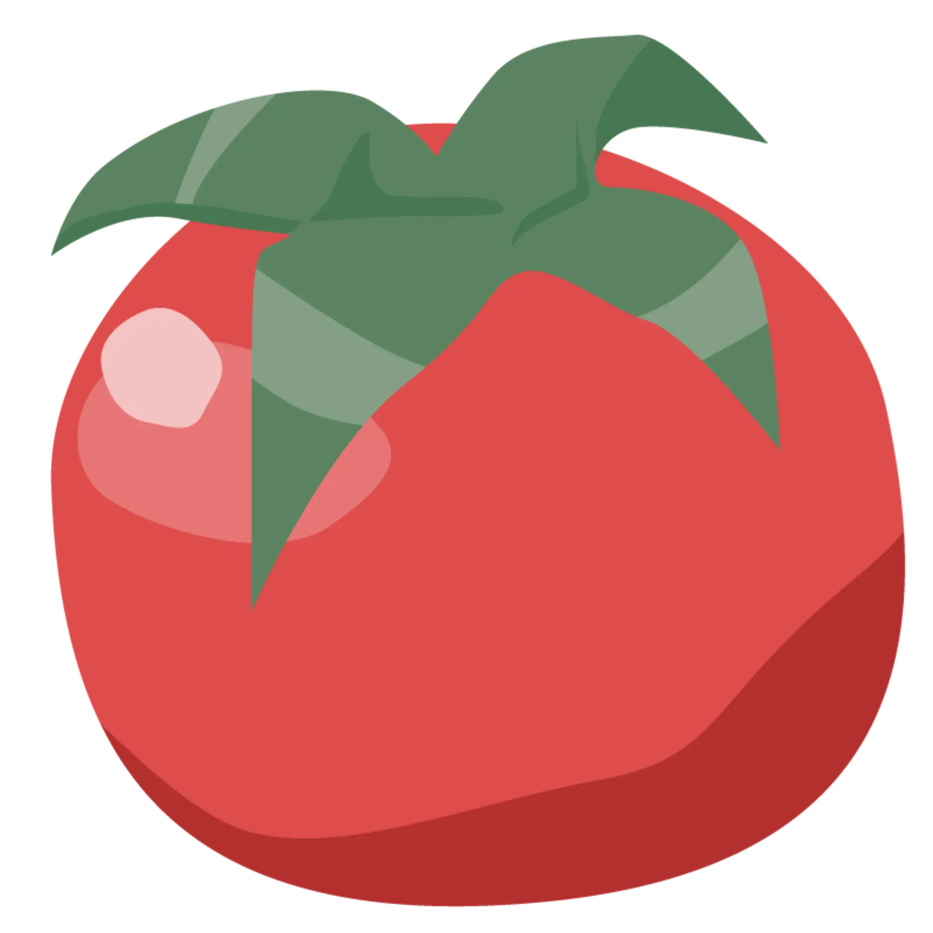 Eine illustrierte Tomate.
