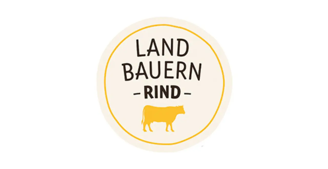 Logo mit der Aufschrift "Landbauern Rind"