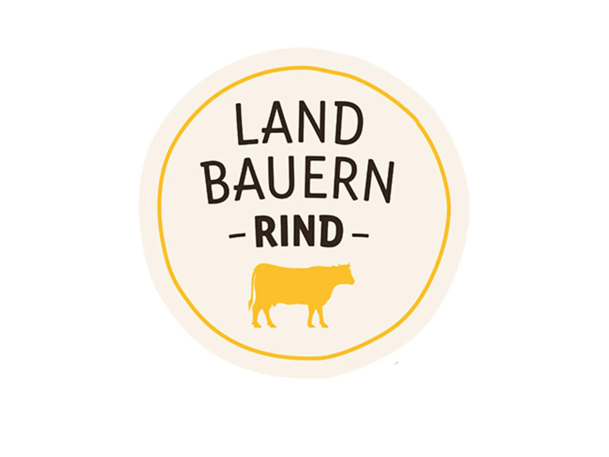 Logo mit der Aufschrift "Landbauern Rind"