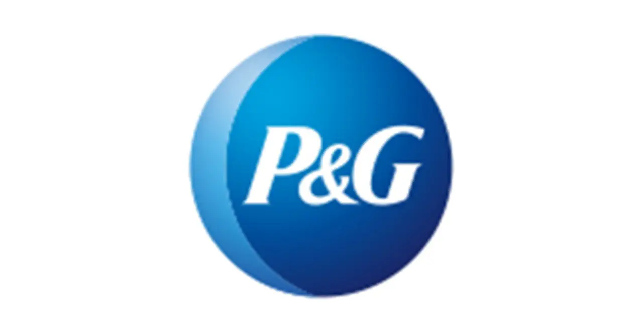 Das blaue Logo von Procter & Gamble mit dem Schriftzug „P & G“.