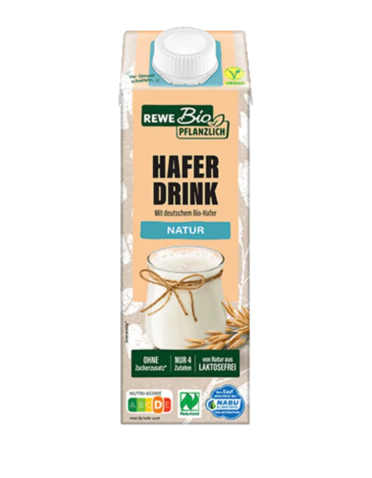 REWE Bio pflanzlich Hafer Drink Natur