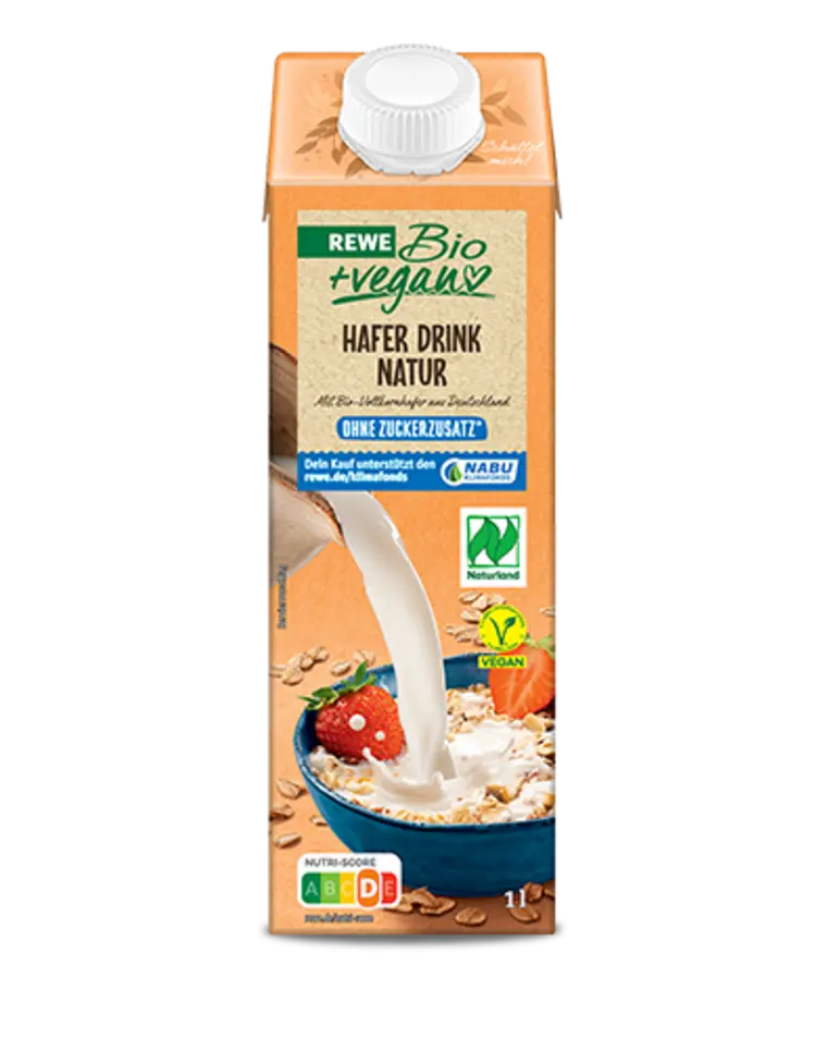 REWE Bio + vegan Hafer Drink Natur