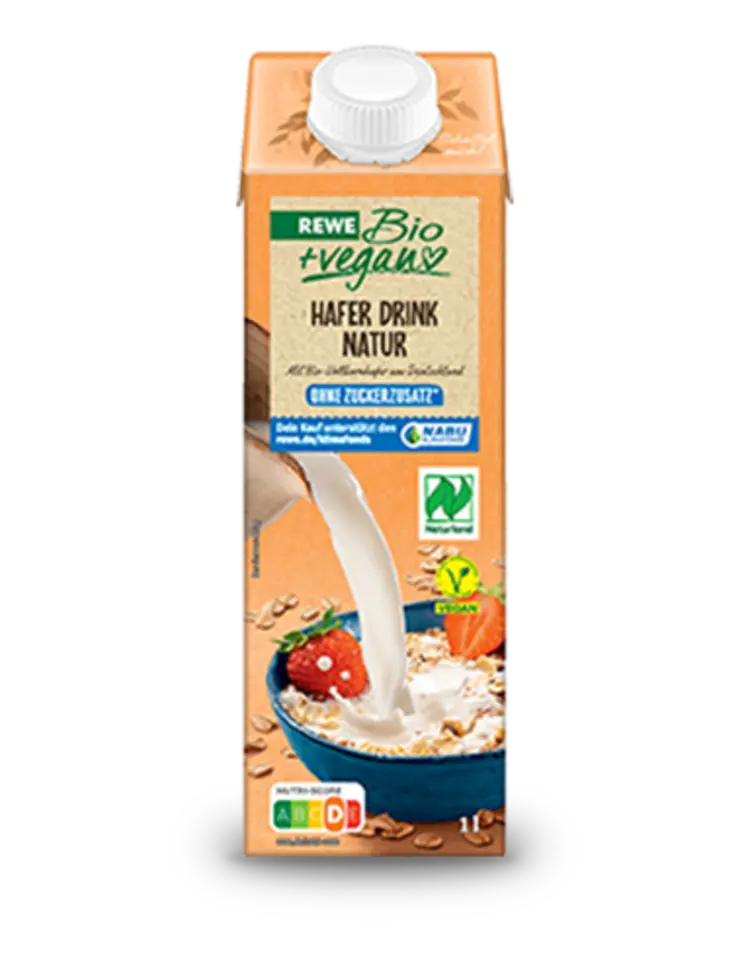 REWE Bio + vegan Hafer Drink Natur